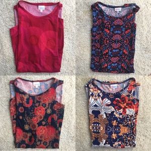 4 LulaRoe Irma Tops